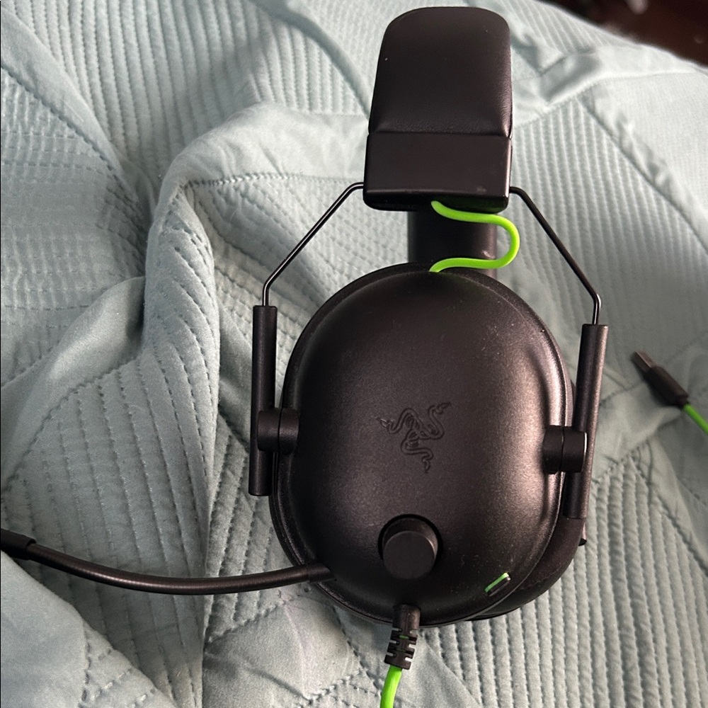 Razer Black and Neon Green Headset